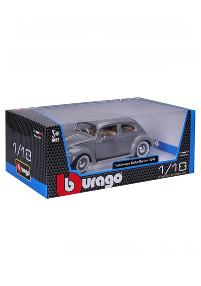 Burago 1:18 Volkswagen Kafer - Beetle Nardo Gri Model Araba