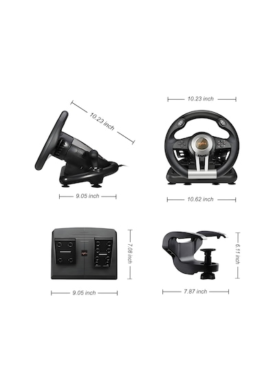 Pxn V3 Pro Ps5 Uyumlu Titreşimli Direksiyon Seti 180 Dönüş, Pedallı, Usb Bağlantılı Yarış Simülasyon Seti Pc/ps4/ps3/ps5/xbox