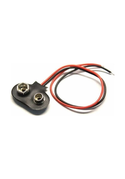 1 Adet - 9V Pil Başlığı Bağlantı Kablosu Jack Soket 9Volt Arduino N11.396