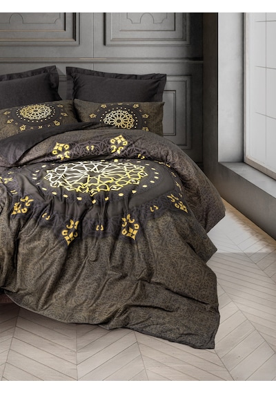 Cotton Box Palace Saten Çift Kişilik Nevresim Takımı Togay Antrasit
