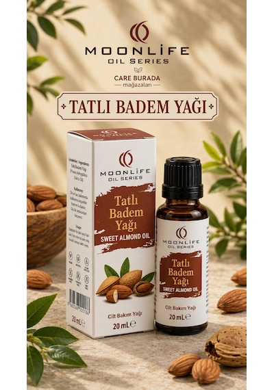 Moonlife - Tatlı Badem Yağı 20 Ml Diğer