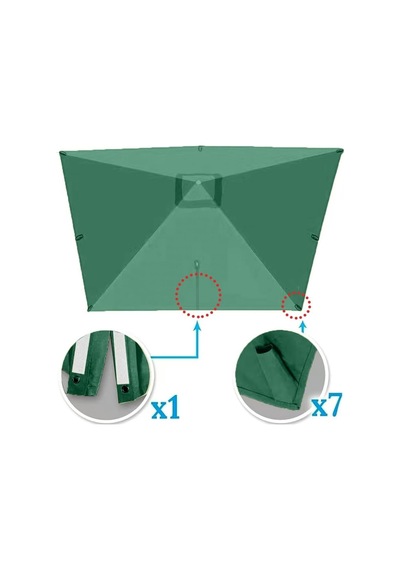 3 X 3 M 10 X 10 Ft , Uv Koruması, 8 Çubuk, Su Geçirmez, 250 X 250 Cm 8 X 8 Ft Kare Güneş Şemsiyesi İçin Yedek Çok Renkli 3 X 3 M 10 X 10 Ft , Uv Koruması, 8 Çubuk, Su Geçirmez, 250 X 250 Cm 8 X 8 Ft Kare Güneş Şemsiyesi İçin Yedek Çok Renkli