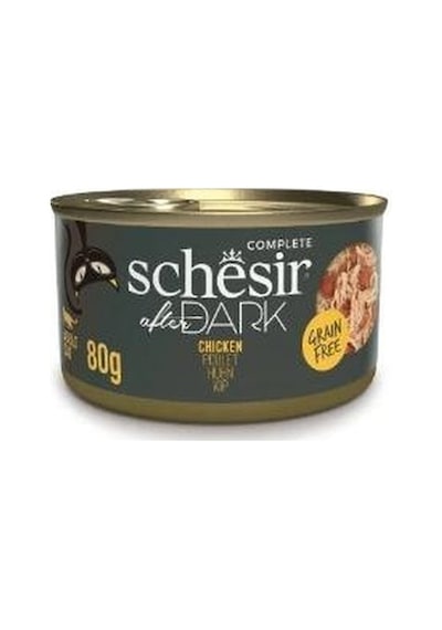 Schesir After Dark Kepekli Et Suyu İçinde Tavuklu Yetişkin Kedi Konservesi 80 G