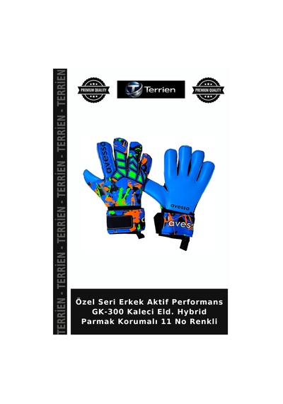 Özel Seri Erkek Aktif Performans Gk-300 Kaleci Eld. Hybrid Parmak Korumalı 11 No Renkli Çok Renkli