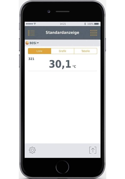 Testo - 805i - 0560 1805 - Yüzey Sıcaklıklarının Temassız Ölçümü İçin Akıllı Telefonla Kullanılabilen Kızılötesi Termometre
