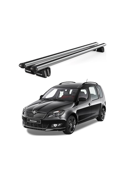 Pençe Skoda Roomster 2006-2015 Uyumlu Gri Ara Atkı Port Bagaj Tavan Barı