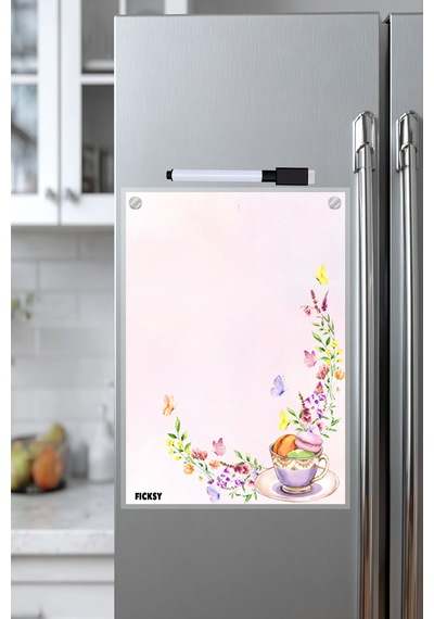 Yaz Sil Not Kağıdı - A4 - Mıknatıslı - Pvc - Buzdolabı Notluk & Masaüstü - Planlayıcı - Planner