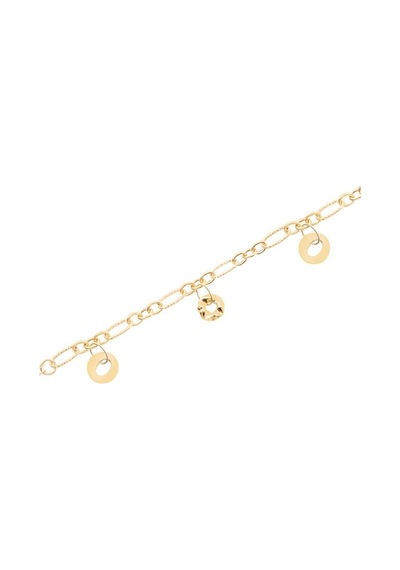 Gülaylar - Altın 14 Ayar Hollow Bileklik N11.16097 Sarı Altın