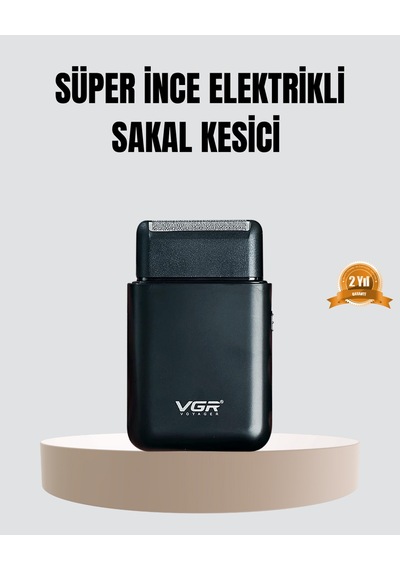 Kompakt Şarjlı Tıraş Makinesi Çift Yönlü Bıçaklı 45 Dakika Kullanım Süreli 1 - 2 Saat