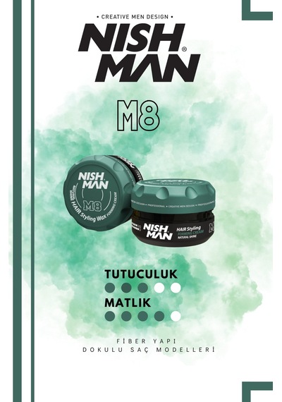 M8 Saç Şekillendirici Forming Krem Sert Mat Wax / 100 Ml