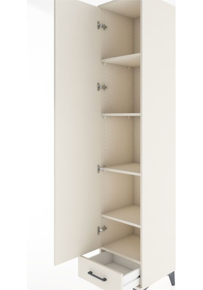 Hyperion Dolap 5 Raflı Tek Çekmeceli Tek Kapaklı 44x44x221 Aytaşı-aytaşı Aytası