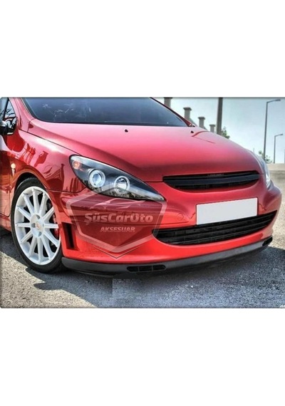 Peugeot 307 2001-2008 Uyumlu Üniversal Laguna Lip Esnek Ön Lip 2 Parça Tampon Altı Dil Karlık Ön Ek 00 Şüscaroto Aksesuar