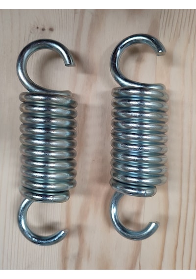 7 Mm Çelik Çiftli Salıncak Yayı - Uzun - 10 Boğum - 14.5 Cm