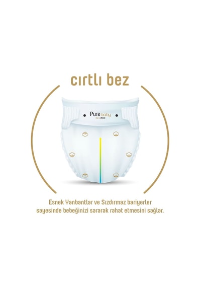 Pure Baby Organic Bebek Bezi 4 Numara Maxi 48 Adet