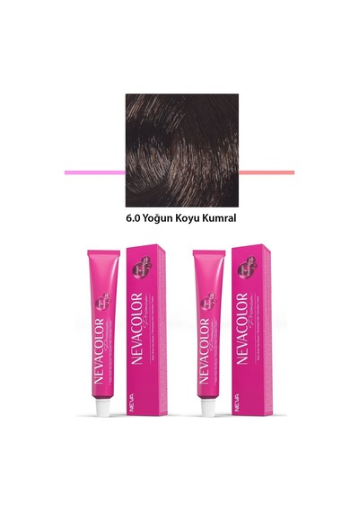 2 Li Set Premium 6.0 Yoğun Koyu Kumral - Kalıcı Krem Saç Boyası 2 X 50 G Tüp