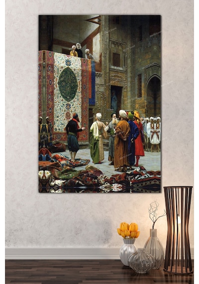 Jean Leon Gerome Halı Tüccarı Kanvas Tablo 40 x 60