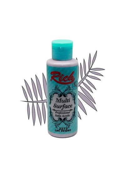 Rich Multi Surface Her Yüzey için Akrilik Boya 120 Cc. 2272 Gri P