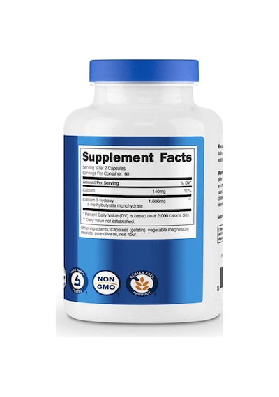 Nutricost Hmb 1000mg 120 Capsules Abd Menşei.37. Aromasız