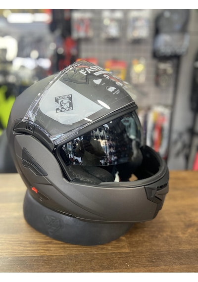 Fastflıp Kask Mat Antrasit Gri Motozilla