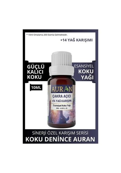 Auran Çakra Açıcı Sinerji Karışım Esansiyel Uçucu Yağı 10 ML