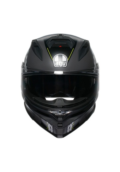 Agv K7 Mplk Kyber Motosiklet Kaskı Mat Gri - Neon Sarı