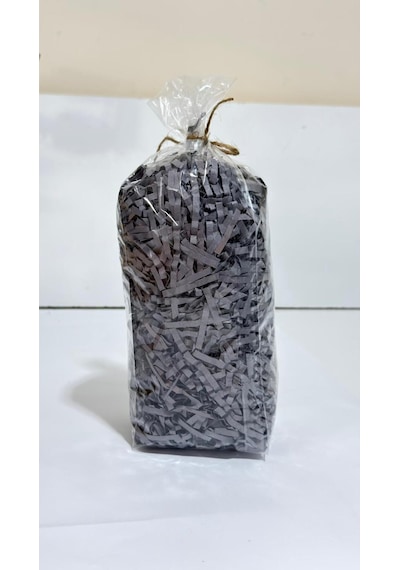 Füme Z Zigzag Kırpık Kâğıt Hediye Kutu İçi Dolgu Süsleme Ve Dolgu Malzemesi 25 Gr