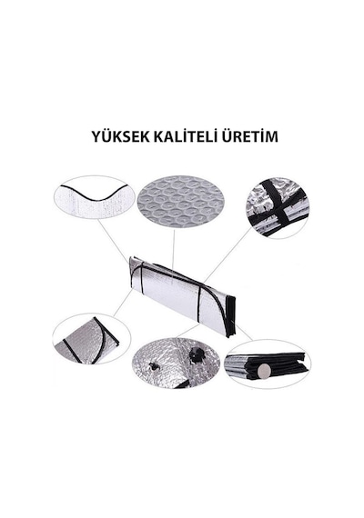 Tüm Araçlara Uygun Ön Cam Güneşliği Oto Güneş Gözlüğü Alüminyum Ön Cam Güneşlik Yüksek Kalite