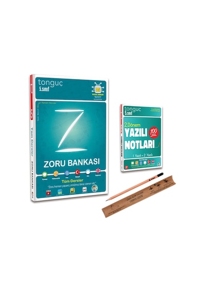 Tonguç 5. Sınıf Zoru Bankası Tüm Dersler 2. Dönem Yazılı Notları Set - 2 Kitap
