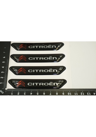 Citroen Logo Kapı Kenarı Koruma Metalize Damla Desen 3M Band