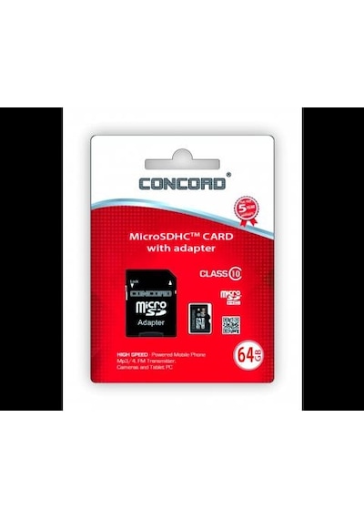 Concord 64Gb Hafıza Kartı Micro Sd Hafıza Kartı 64 Gb Concord 64Gb Hafıza Kartı Micro Sd Hafıza Kartı 64 Gb