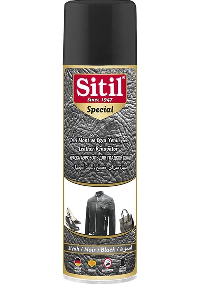 4 Adet Sitil Ayakkabı Boyası Sprey 250 Ml Siyah Çok Renkli