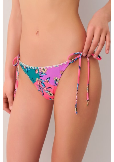 Suwen Sunny İnce Bağcıklı Bikini Alt Sb2523011891189 Renkli Desenli
