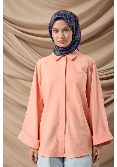 Silk Home Soft Eşarp 73093-04 Saks, Pembe, Kırmızı, Yeşil