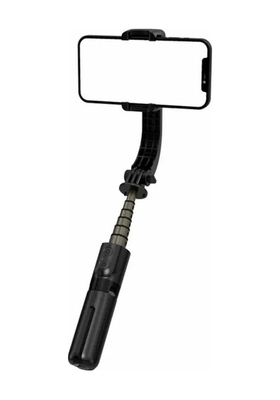 Tr L108mini Gimbal Motorlu Telefon Selfie Çubuğu Tripod, Siyah