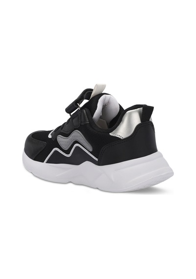 Slazenger PESO I Çocuk Cırt Cırtlı Siyah Sneaker