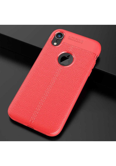 Apple Uyumlu iPhone Xr 6.1 Kılıf Zore Niss Silikon Kapak Kırmızı
