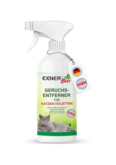 Kedi Tuvaletleri İçin Koku Giderici - Kedi İdrarında Leke Ve Kokulara Karşı Mikroorganizmalar, %100 Doğal Ve Nazik - 500 Ml Sprey Şişesi