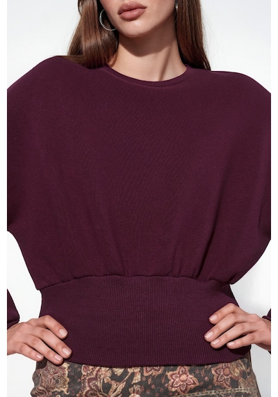 Hiccup Busem Kadın Pamuk-polyester Sweatshirt Bordo - Kırmızı
