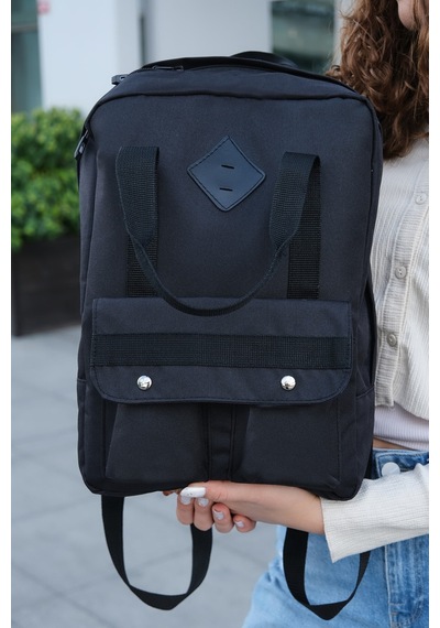 Newısh Polo Accessorıes Unisex Siyah Suya Dayanklı Hafif Rahat Impertex Kumaş Anti-theft Sırt Çantası Günlük Okul Seyahat Siyah Newısh Polo Accessorıes Unisex Siyah Suya Dayanklı Hafif Rahat Impertex Kumaş Anti-theft Sırt Çantası Günlük Okul Seyahat Siyah
