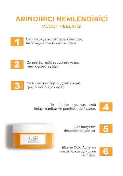 Sinoz Body Scrub Besleyici Nemlendirici Vücut Peelingi 2 x 300 G