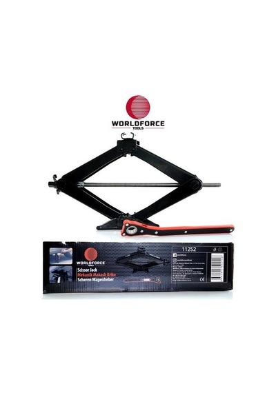 Worldforce 11252 Mekanik Makaslı Kriko 1.5 Ton Cırcır Kollu Garaj Ekipmanları Hırdavat