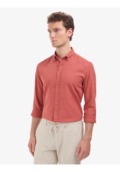 Pierre Cardin Erkek Kiremit Gömlek Desenli 50325356-vr031