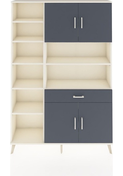 Arges Dolap 10 Raflı Tek Çekmeceli 4 Kapaklı 132x30x195 Aytaşı-antrasit/antrasit Antrasıt/antrasıt Arges Dolap 10 Raflı Tek Çekmeceli 4 Kapaklı 132x30x195 Aytaşı-antrasit/antrasit Antrasıt/antrasıt
