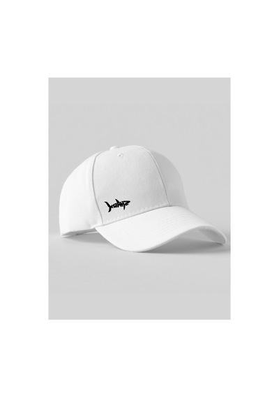 Caxis Shark Baskılı Spor Sapka Unisex Ayarlanabilir Cırtlı Şapka Beyaz