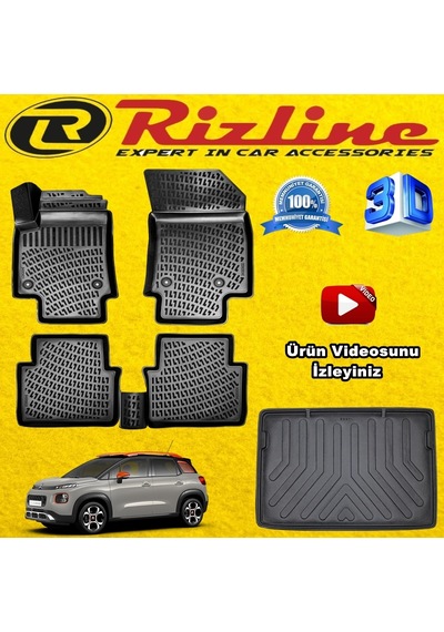 C3 Aircross 3D Paspas+Üst Bagaj Havuzu 2017 Sonrası Set Rizline N11.6864