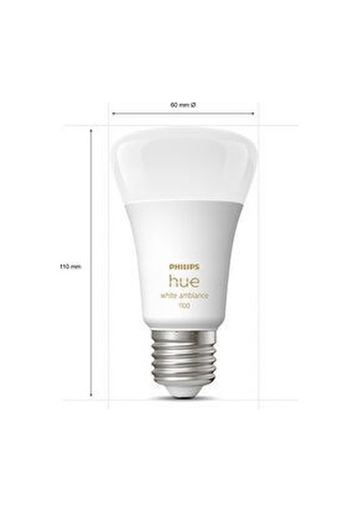 Philips Hue 3'lü Akıllı Butonlu E27 Bluetooth Özellikli Beyaz Ambiyans Akıllı Başlangıç Seti Beyaz