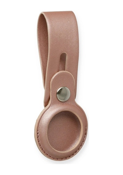 Buğz Airtag Askılı Deri Kılıf - Rose Gold - 100