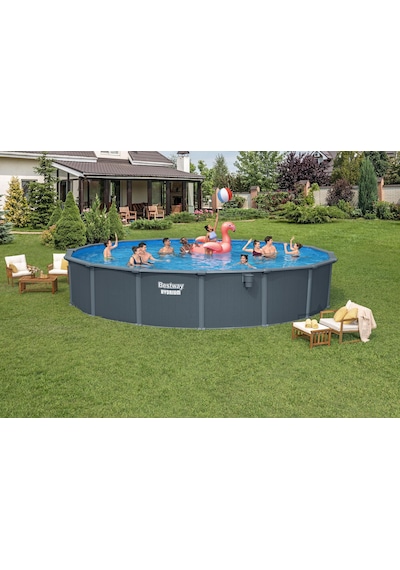 Bestway 561rp Hydrium Çelik Duvarlı Yer Üstü Çember Havuz Seti 7,32 M X 1,32 M