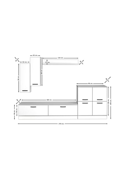 Decoraktiv Eko 6b Slm Dvd Tv Ünitesi Tv Sehpası Ceviz