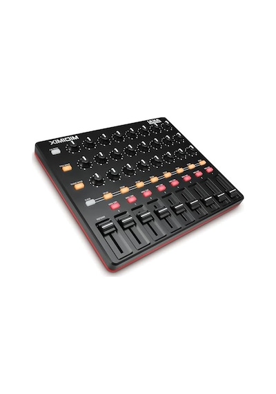 2As Usb Mıdı Controller Mikseri, Atanabilir Düğmeleri İle Açık Antrasit